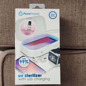 White UV Sterilizer with USB Charging